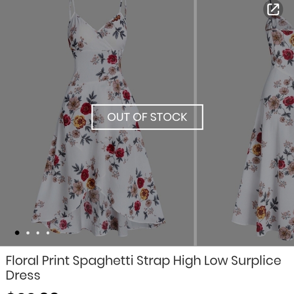 Floral spaghetti strap dress - Picture 8 of 10